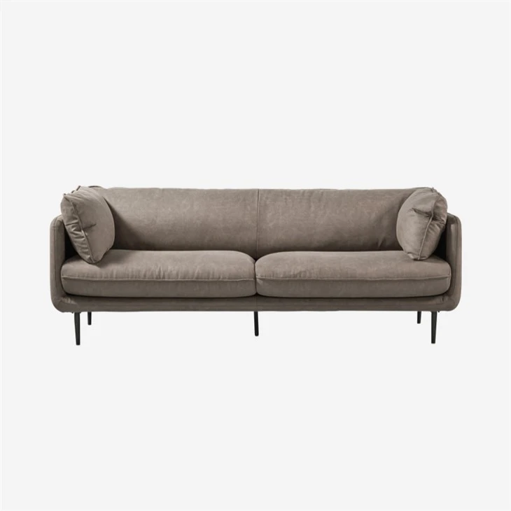 Small 2 Seater Sofa Brown